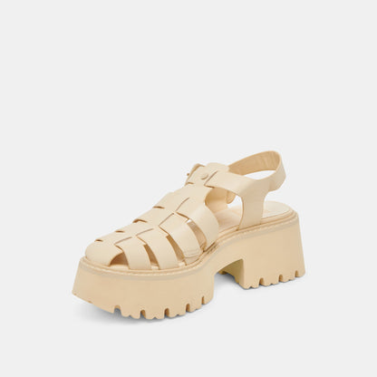 LASLY TONAL SANDALS LIGHT YELLOW LEATHER
 – Dolce Vita | Dolce Vita Sale
