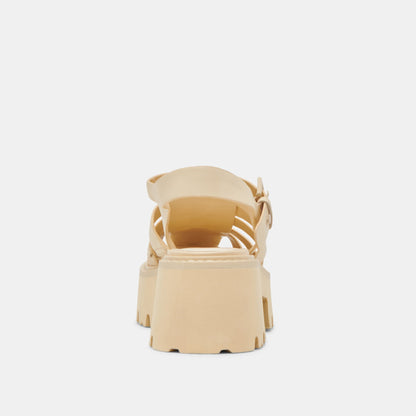 LASLY TONAL SANDALS LIGHT YELLOW LEATHER
 – Dolce Vita | Dolce Vita Sale