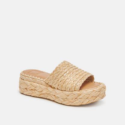 Chavi Sandals in Lt. Natural Raffia - Dolce Vita Shoes | Dolce Vita Classic