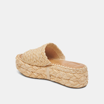 Chavi Sandals in Lt. Natural Raffia - Dolce Vita Shoes | Dolce Vita Classic