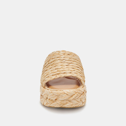 Chavi Sandals in Lt. Natural Raffia - Dolce Vita Shoes | Dolce Vita Classic