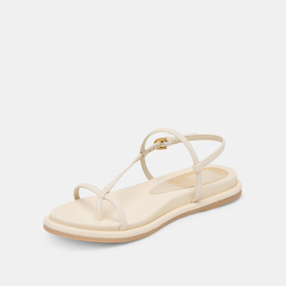 Dallen Off White Leather Sandals | Dolce Vita Signature