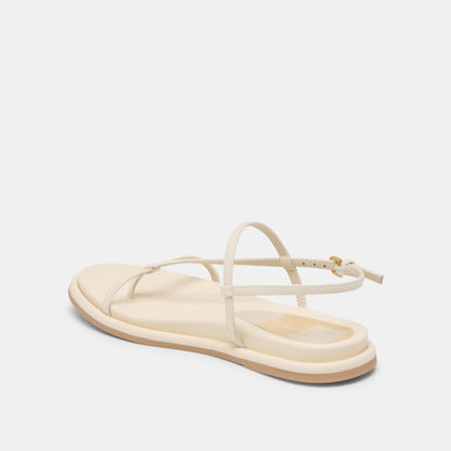 Dallen Off White Leather Sandals | Dolce Vita Signature