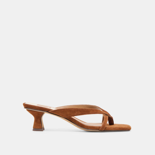 Brevel Dk Brown Suede Heels | Dolce Vita Special Offer