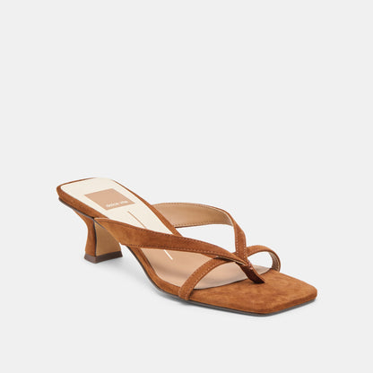 Brevel Dk Brown Suede Heels | Dolce Vita Special Offer