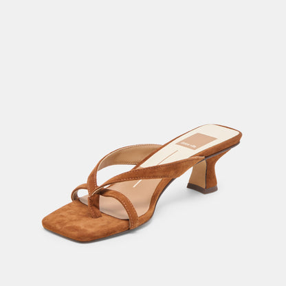Brevel Dk Brown Suede Heels | Dolce Vita Special Offer