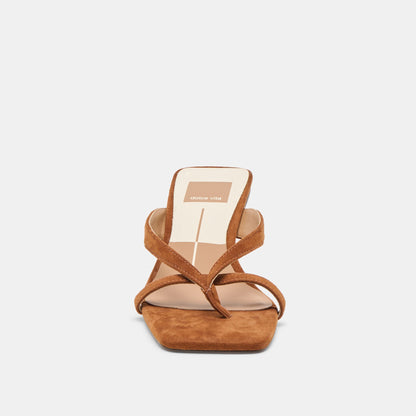 Brevel Dk Brown Suede Heels | Dolce Vita Special Offer
