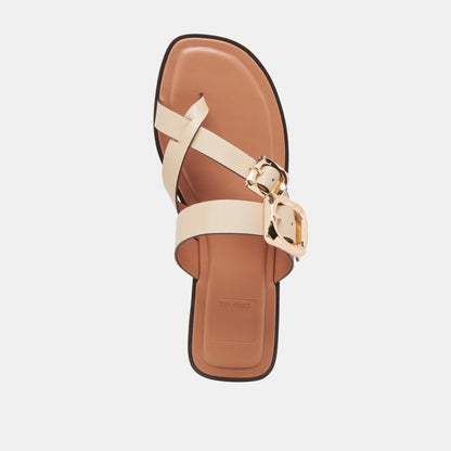 Shore Ivory Leather Sandals | Dolce Vita Great Value