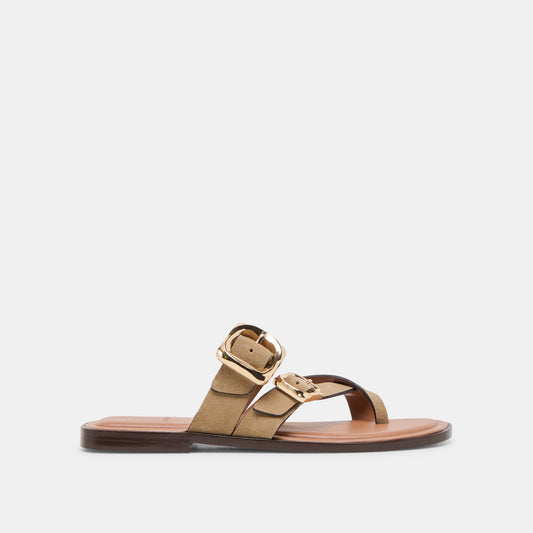 Shore Taupe Suede Sandals | Dolce Vita Quality