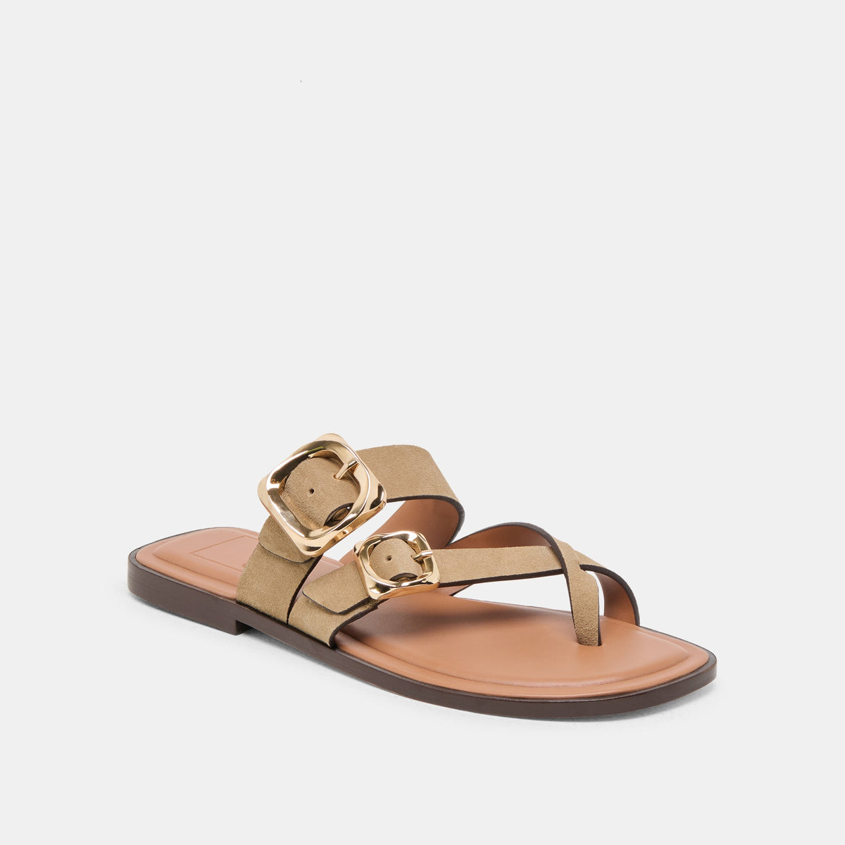 Shore Taupe Suede Sandals | Dolce Vita Quality