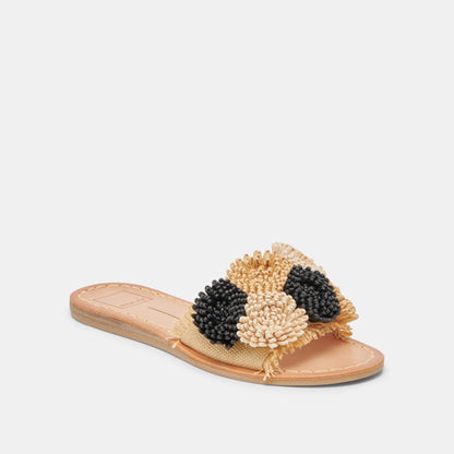 DANELA SANDALS BLACK NATURAL RAFFIA
 – Dolce Vita | Dolce Vita Best Seller