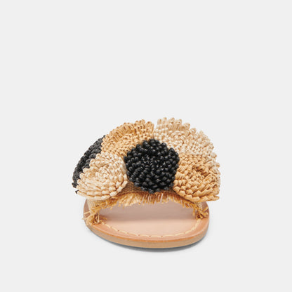 DANELA SANDALS BLACK NATURAL RAFFIA
 – Dolce Vita | Dolce Vita Best Seller
