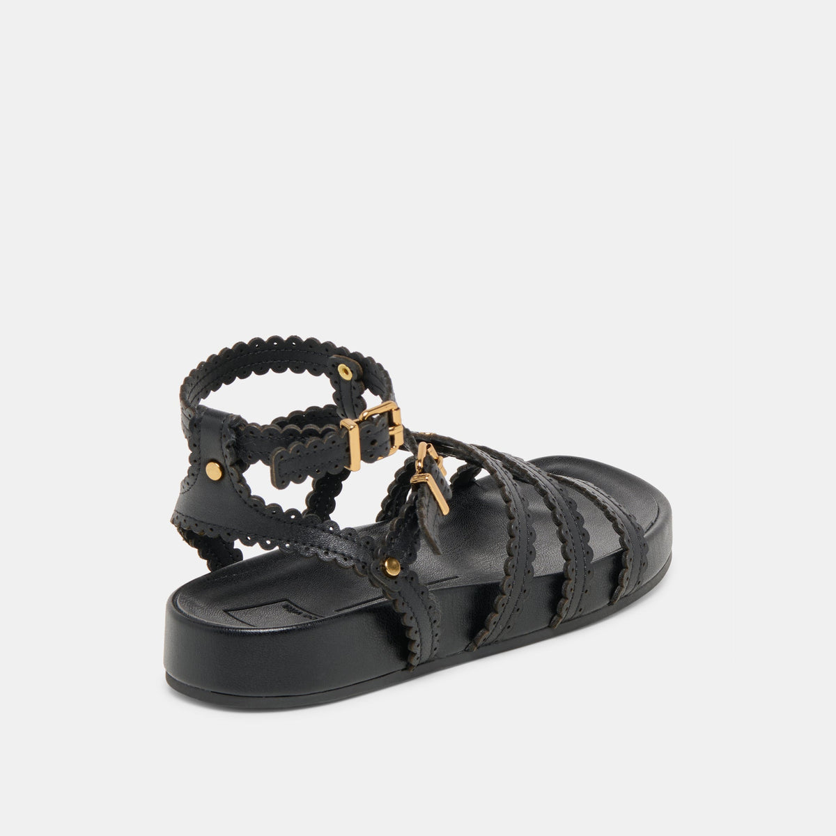 Susana Black Leather Sandals | Dolce Vita Latest