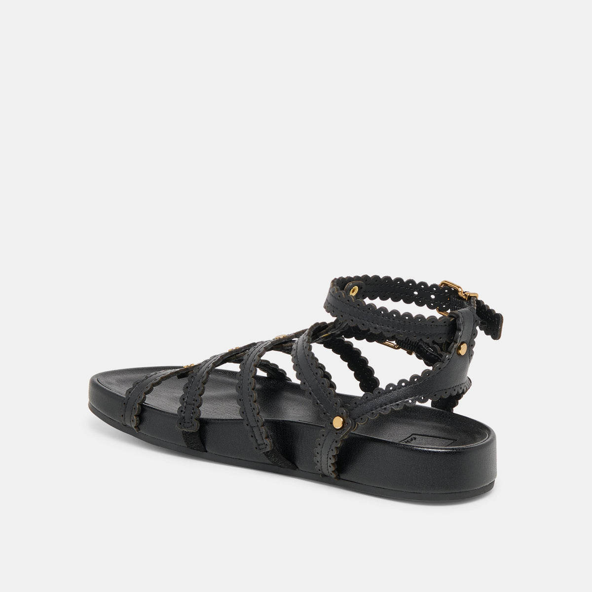 Susana Black Leather Sandals | Dolce Vita Latest