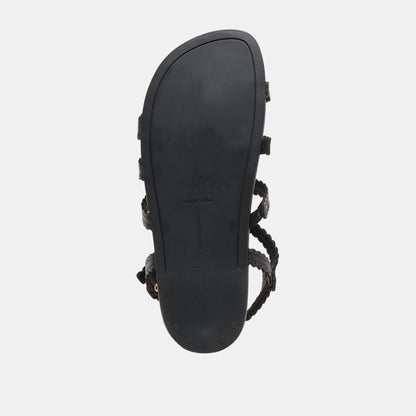 Susana Black Leather Sandals | Dolce Vita Latest
