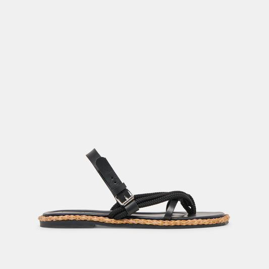 Reed Black Leather Sandals | Dolce Vita Latest