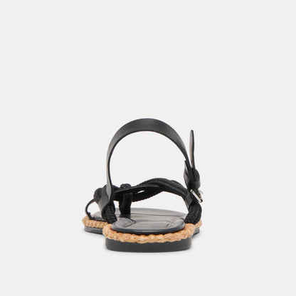 Reed Black Leather Sandals | Dolce Vita Latest