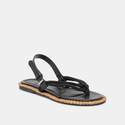 Reed Black Leather Sandals | Dolce Vita Latest