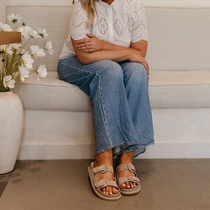 SHAUNY SANDALS DK TAUPE SUEDE
 – Dolce Vita | Dolce Vita Everyday