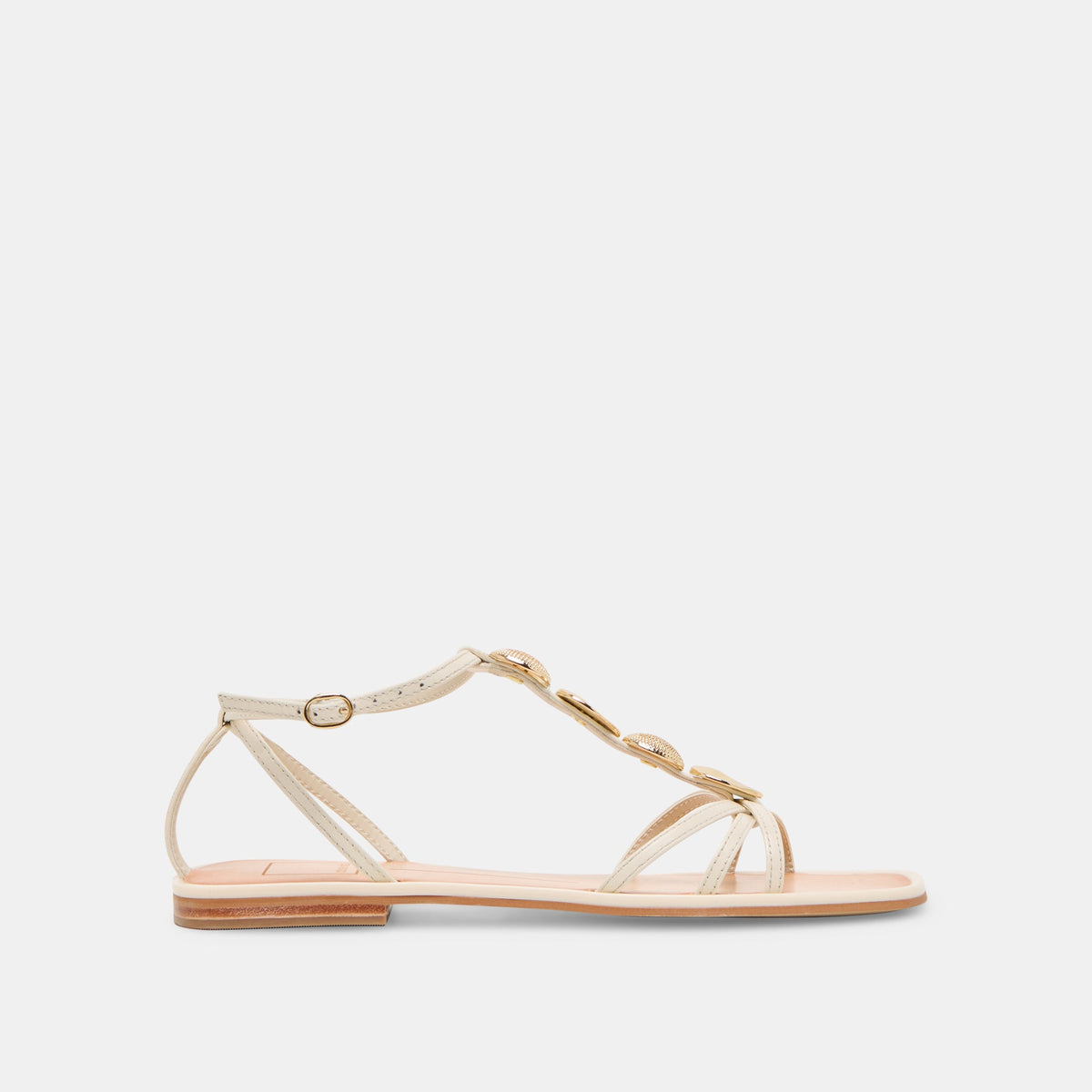Faun Off White Leather Sandals | Dolce Vita Classic