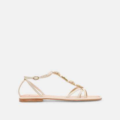 Faun Off White Leather Sandals | Dolce Vita Classic