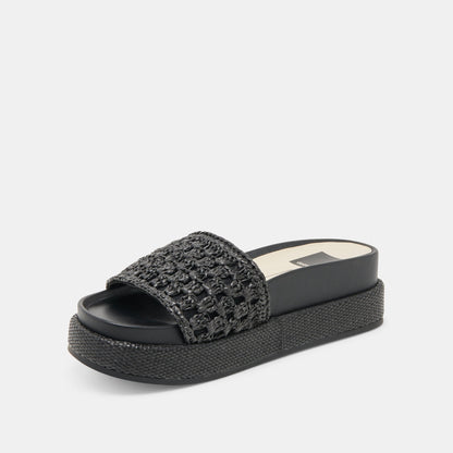 SIDONA SANDALS ONYX RAFFIA
 – Dolce Vita | Dolce Vita Value