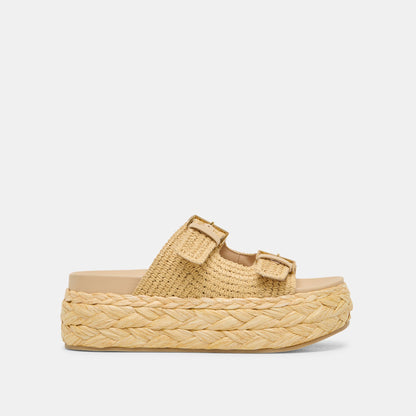 Falyn Lt Natural Woven Raffia Sandals | Dolce Vita Recommended
