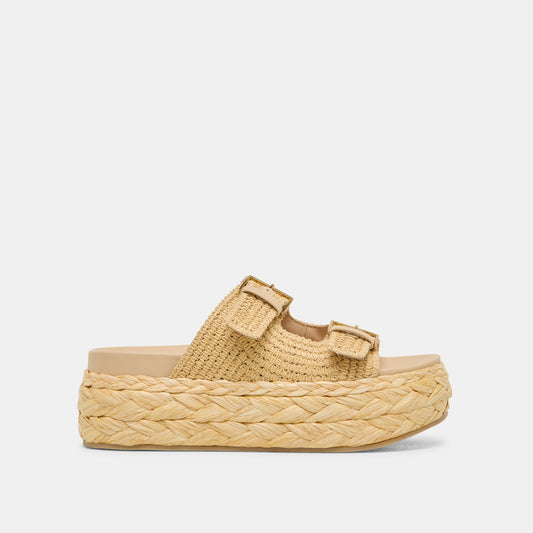 Falyn Lt Natural Woven Raffia Sandals | Dolce Vita Recommended