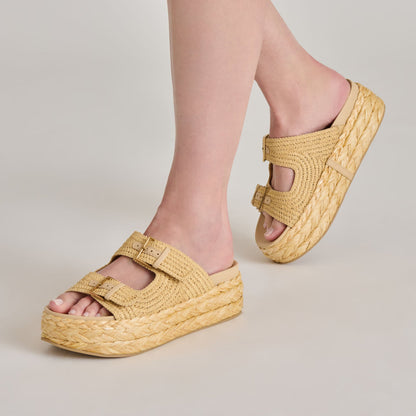 Falyn Lt Natural Woven Raffia Sandals | Dolce Vita Recommended