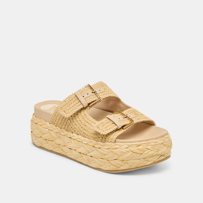 Falyn Lt Natural Woven Raffia Sandals | Dolce Vita Recommended