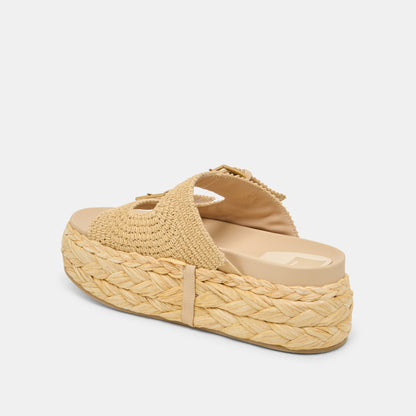 Falyn Lt Natural Woven Raffia Sandals | Dolce Vita Recommended