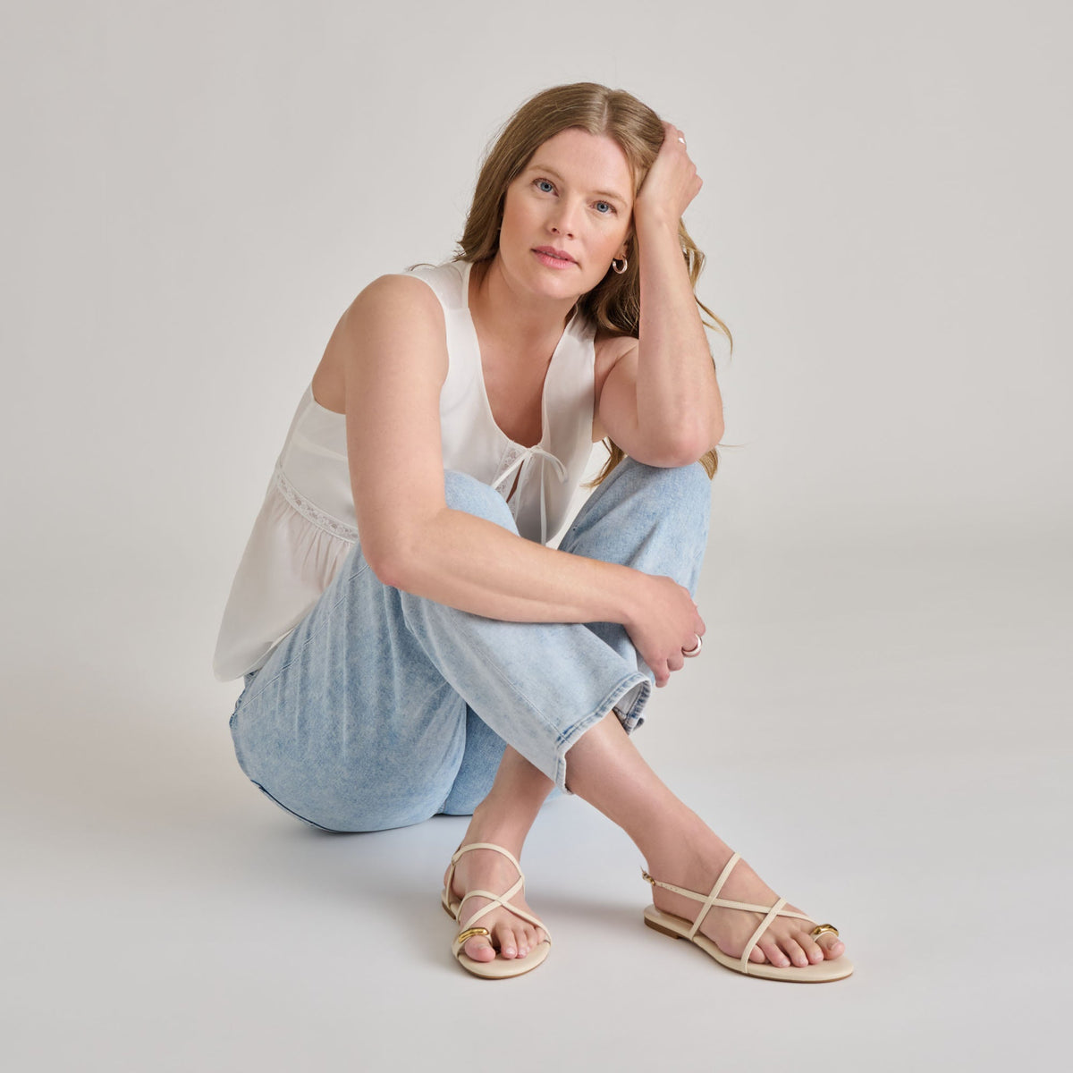 KESHA SANDALS BONE LEATHER
 – Dolce Vita | Dolce Vita Sale