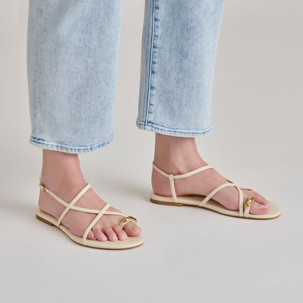 KESHA SANDALS BONE LEATHER
 – Dolce Vita | Dolce Vita Sale