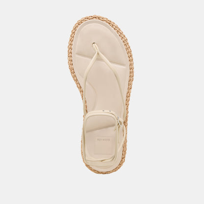 COVE SANDALS OFF WHITE LEATHER
 – Dolce Vita | Dolce Vita Signature