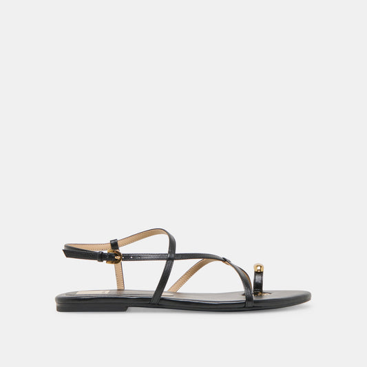 KESHA SANDALS BLACK LEATHER
 – Dolce Vita | Dolce Vita Premium