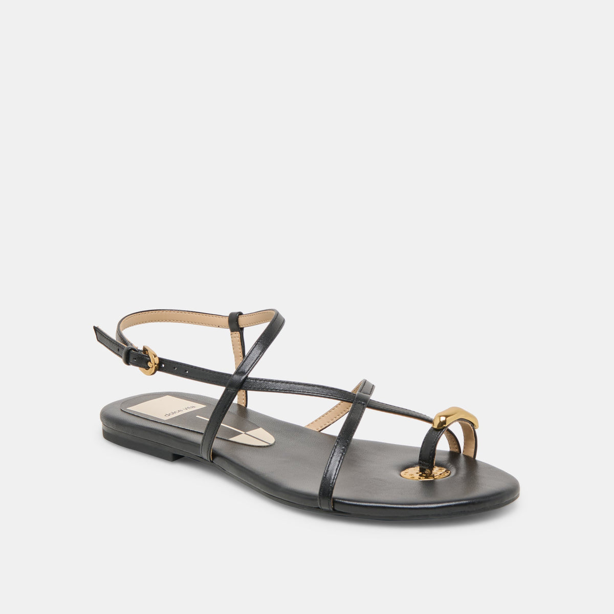 KESHA SANDALS BLACK LEATHER
 – Dolce Vita | Dolce Vita Premium