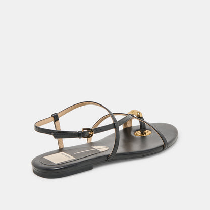 KESHA SANDALS BLACK LEATHER
 – Dolce Vita | Dolce Vita Premium