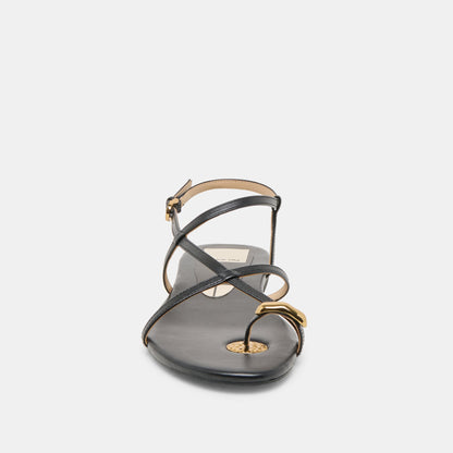 KESHA SANDALS BLACK LEATHER
 – Dolce Vita | Dolce Vita Premium