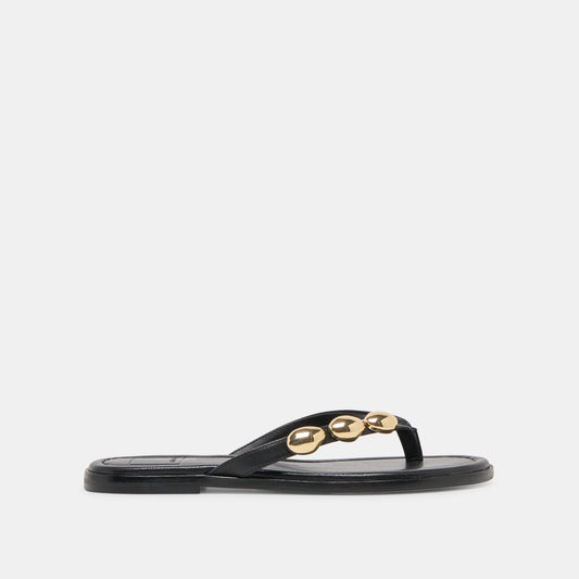 Juny Black Leather Sandals | Dolce Vita Recommended