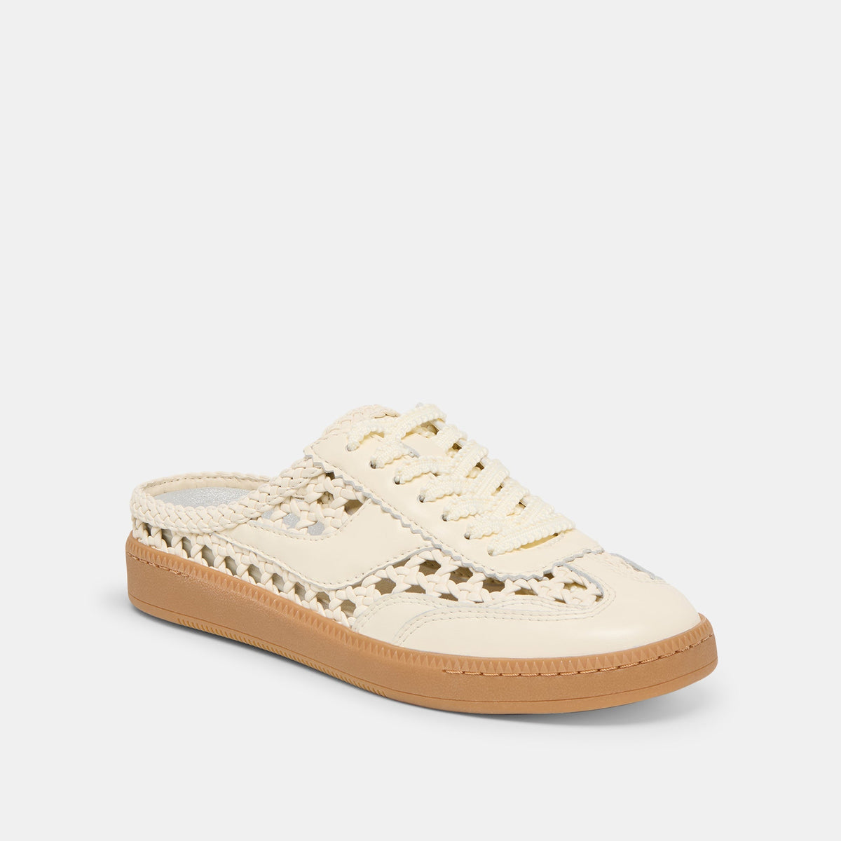 Notice Slide Woven Off White Woven Stella Sneakers | Dolce Vita New