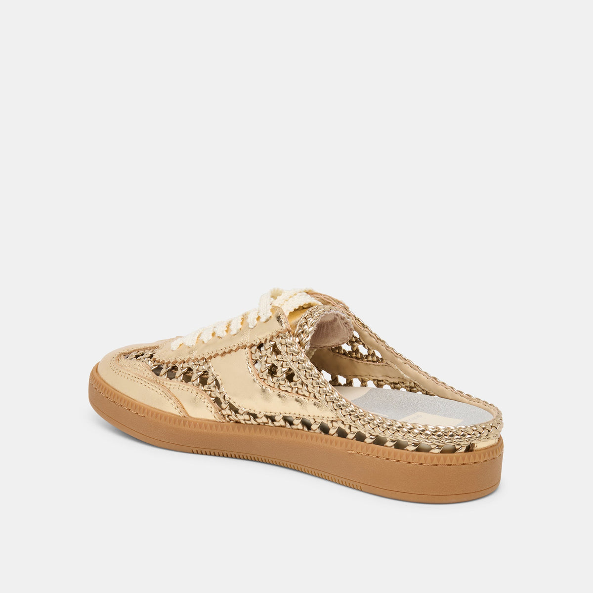 Notice Slide Gold Woven Stella Sneakers | Dolce Vita New