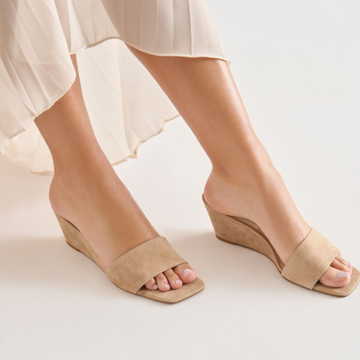 Qaily Camel Suede Wedges | Dolce Vita Great Value