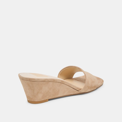 Qaily Camel Suede Wedges | Dolce Vita Great Value