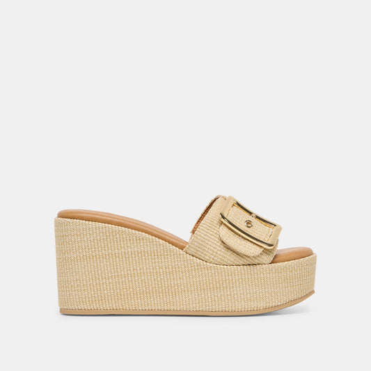 Jilian Lt Natural Raffia Wedges | Dolce Vita Featured
