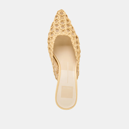 Cleo Loop Natural Raffia Heels | Dolce Vita Great Value