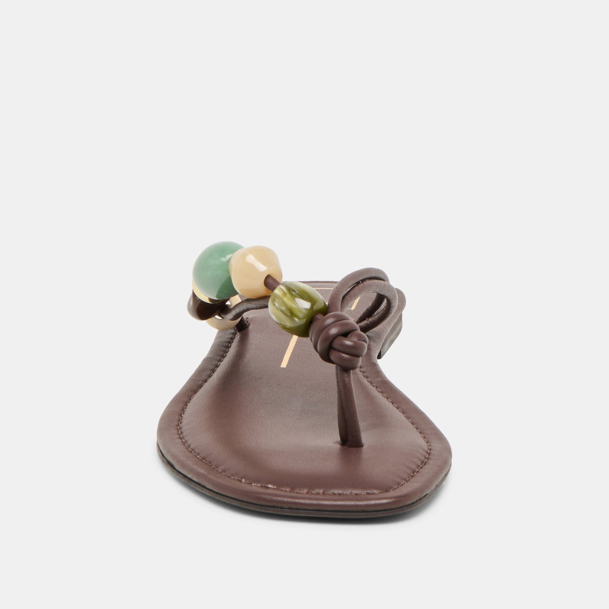 Cely Dk Brown Leather Sandals | Dolce Vita Value