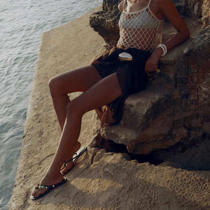 Cely Dk Brown Leather Sandals | Dolce Vita Value