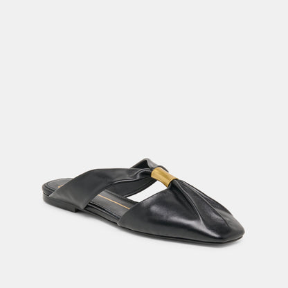 Franey Black Leather Flats | Dolce Vita Exclusive