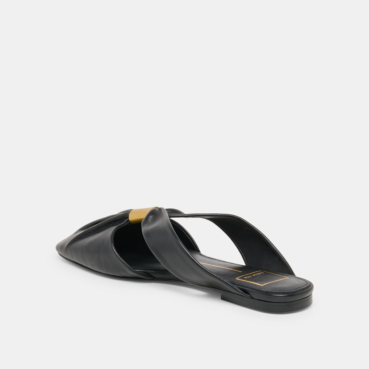Franey Black Leather Flats | Dolce Vita Exclusive
