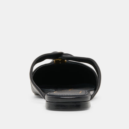 Franey Black Leather Flats | Dolce Vita Exclusive